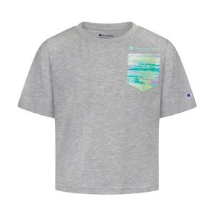 Champion Girls' Brush
Stroke Pocket T-Shirt